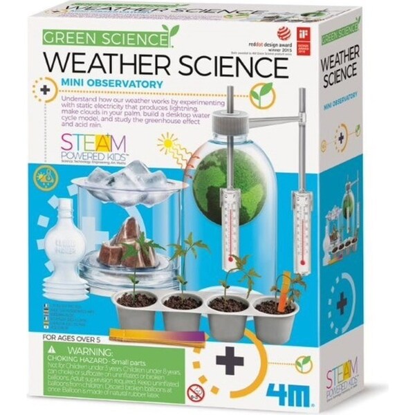 4M Green Science Weather Science Educational Kids/Toddler Fun Activity Toy 8y+