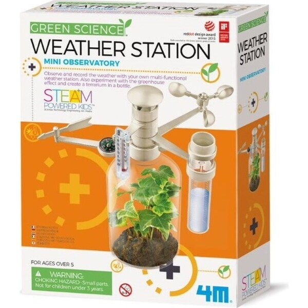 4M Green Science Weather Station Educational Kids/Toddler Fun Activity Toy 8y+