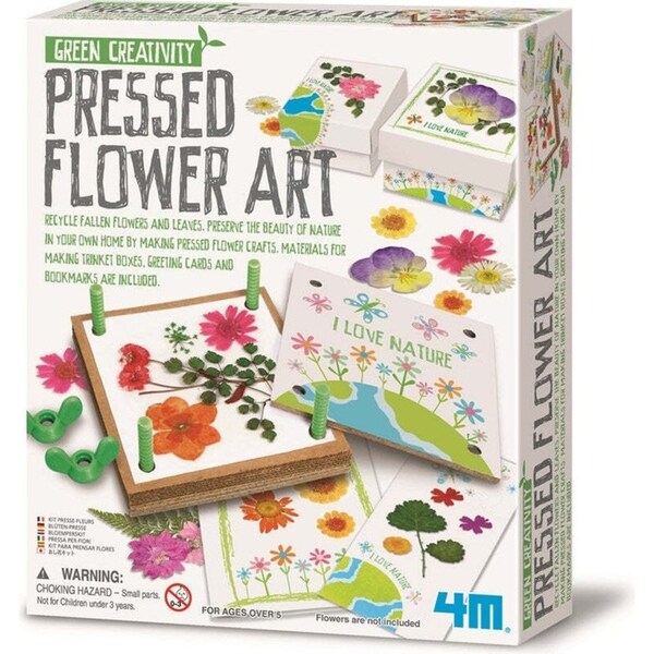 4M Green Creativity Pressed Flower DIY Make Your Own Art/Craft Kids/Children 5y+
