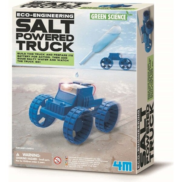 4M Green Science Salt Powered Truck Educational Kids/Toddler Activity Toy 8y+