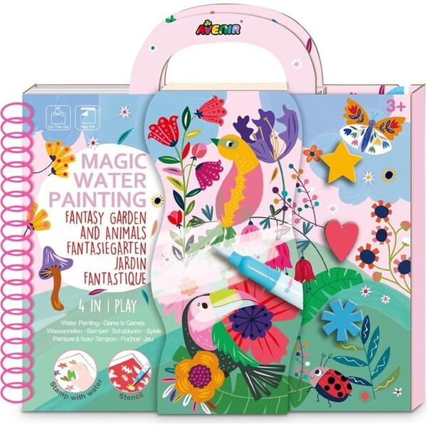 Avenir Magic Water Painting Fantasy Garden Art Draw/Paint Kids Activity 3y+