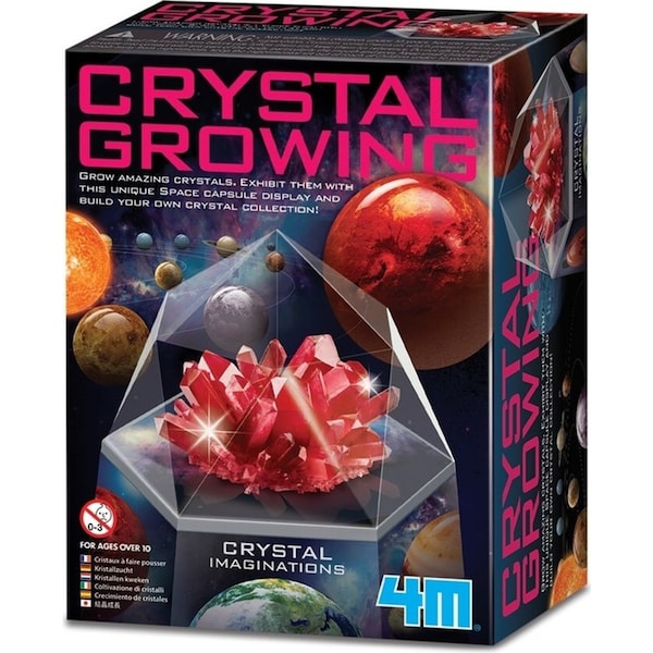 4M Crystal Growing Kit Space Gem Educational Kids/Toddler Activity Toy 10y+ Red