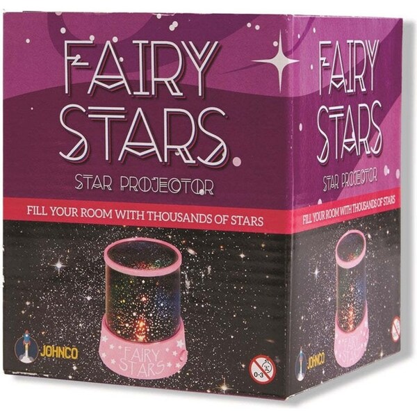 Johnco Fairy Stars Projector Kids/Children Room LED Colour Lighting Decor 3y+