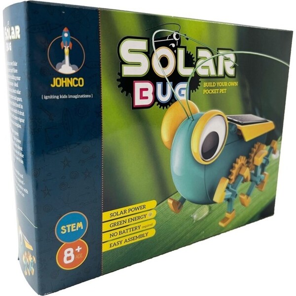 Johnco Solar Powered Bug Pocket Pet Build/Play No Battery Kids Learning Toys 8y+