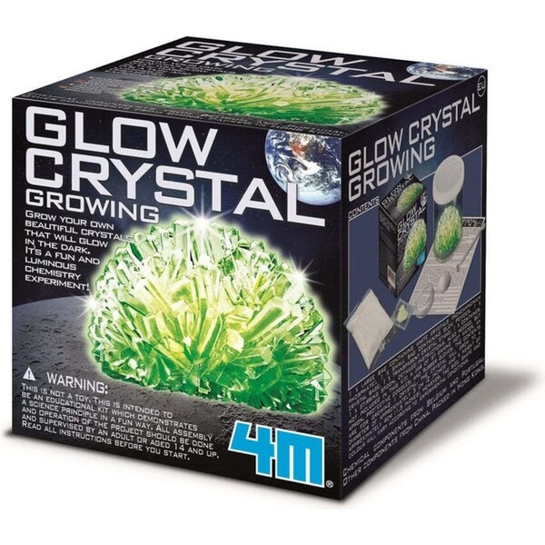 4M Glow Crystal Growing Educational Kids/Toddler Art/Craft Fun Activity 10y+