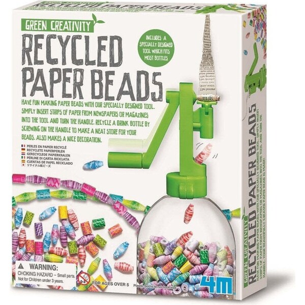 4M Green Creativity Make Your Own DIY Recycled Paper Beads Kids Art/Craft 5y+