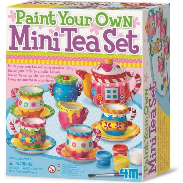 4M Creative Craft Paint Your Own Mini Tea Cup Set Kids/Children DIY Art 8y+