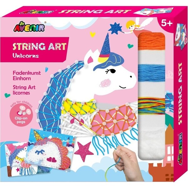Avenir String Art Unicorn Stickers Kids/Children Craft Kit Activity Fun 5y+