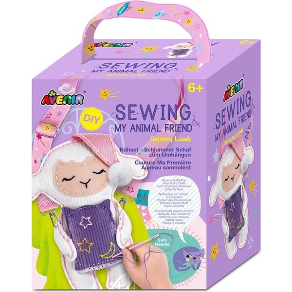 Avenir Sewing My Animal Friend Snoozy Lamb Sewing Learning Kids Activity Kit 6y+
