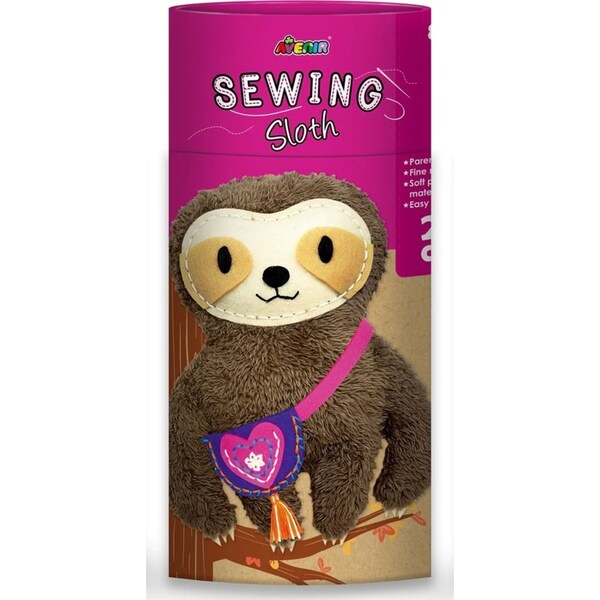 Avenir Sewing Kit Soft Plush Doll Sloth Kids/Children Fun Craft Activity 6y+