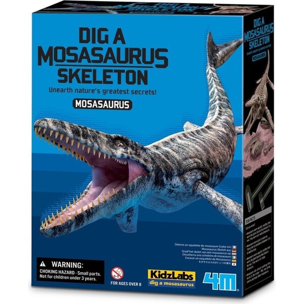 4M KidzLabs Dig a Mosasaurus Skeleton Educational Kids/Toddler Activity Toy 8y+
