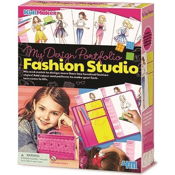 4M KidzMaker My Design Portfolio Fashion Studio Kids/Children Activity Art 5y+
