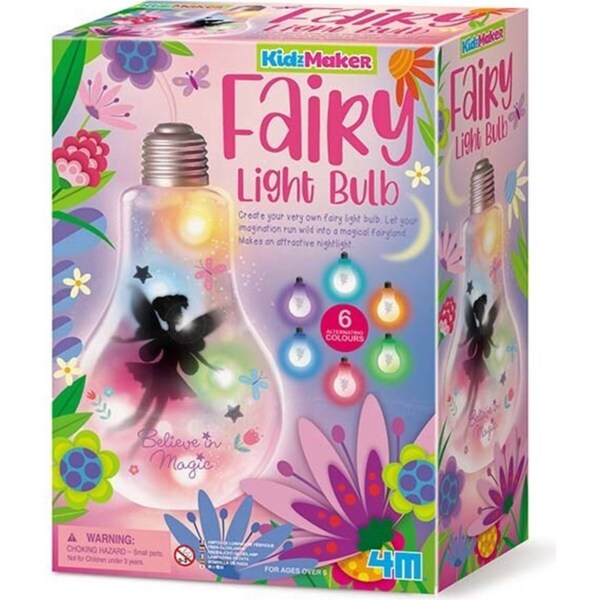 4M KidzMaker DIY Make Your Own Fairy Light Bulb Kids Fun Activity Art/Craft 5y+