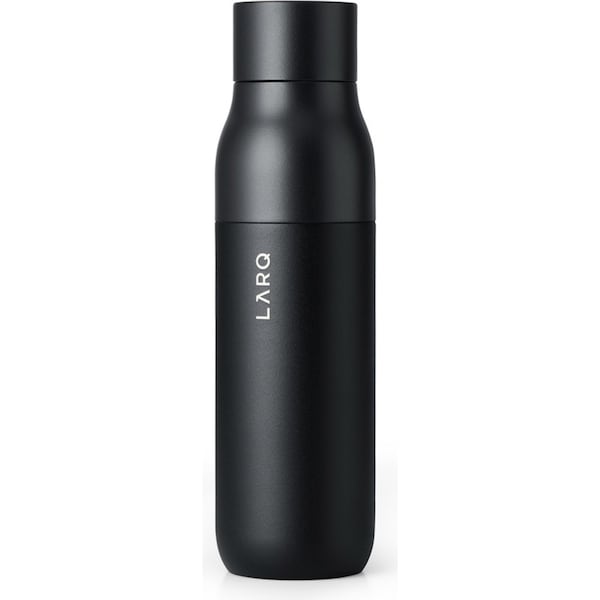 LARQ Insulated Double Wall Metal Water Drink Bottle Obsidian Black 500ml/17oz