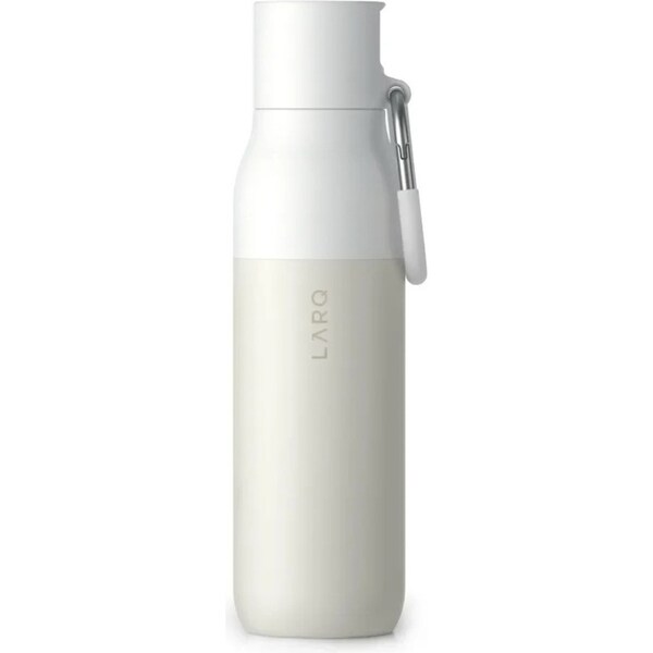 LARQ Filtered Double Wall Metal Water Drink Bottle Granite White 500ml/17oz