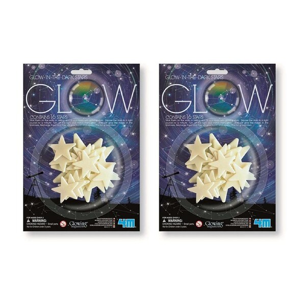 2x 4M Glow Stars In The Dark Bright w/ Adhesive Tape Wall/Ceiling Kids Toy 8y+