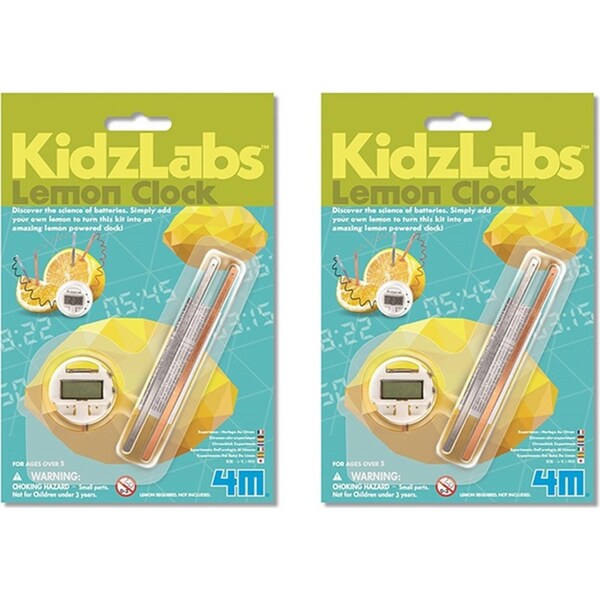 2x 4M KidzLabs Lemon Clock Educational Kids/Children Learning Activity Toy 5y+