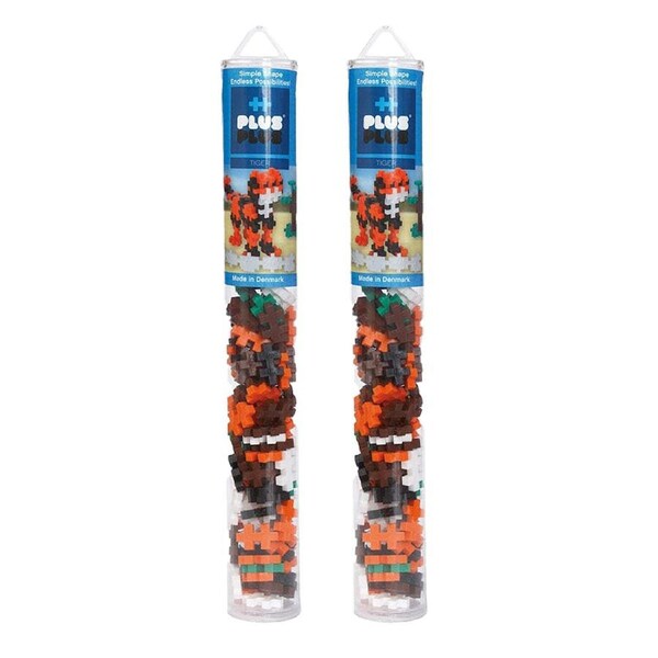 2x 100pc Plus Plus Tiger Tube Creativity Puzzle Kids/Toddler Activity Toy 5y+