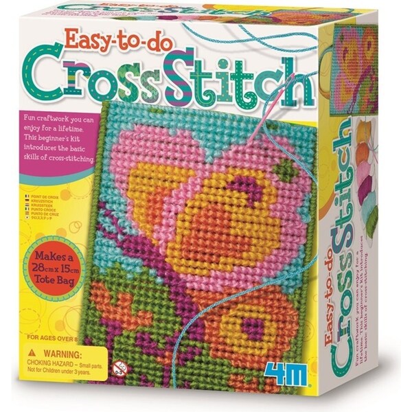 4M Easy-To-Do Craftwork Cross Stitch Kit Kids/Children Activity Art Work 8y+