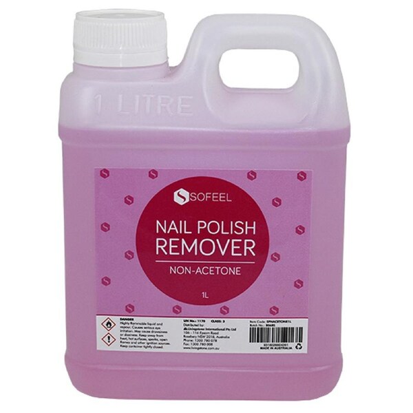 Sofeel Nail Polish Remover Non-Acetone Pink 1L