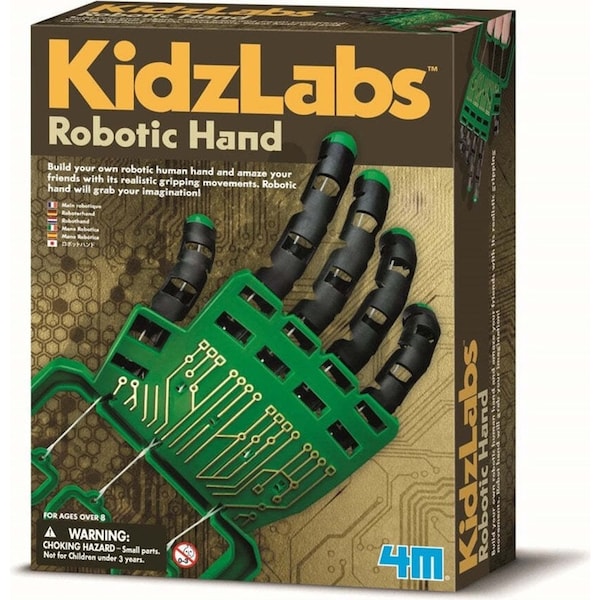 4M KidzLabs Robotic Human Hand/Grip Grabber Build/Play Kids Learning Fun Toy 8y+