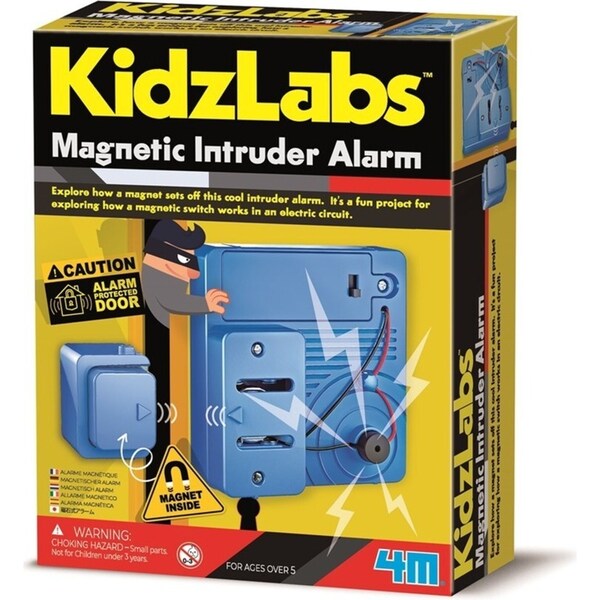 4M KidzLabs Magnetic Alarm Educational Kids/Toddler Learning Activity Toy 5y+