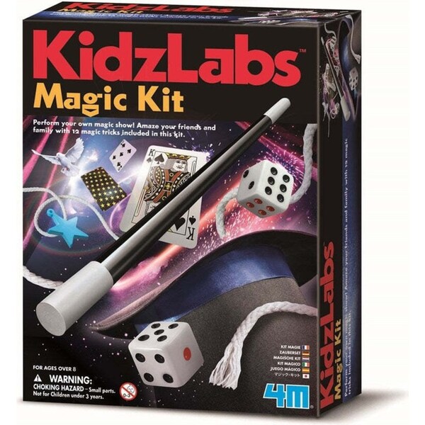 4M KidzLabs Beginners Magic Tricks Kit Kids/Children Magician Props Set Toy 8y+