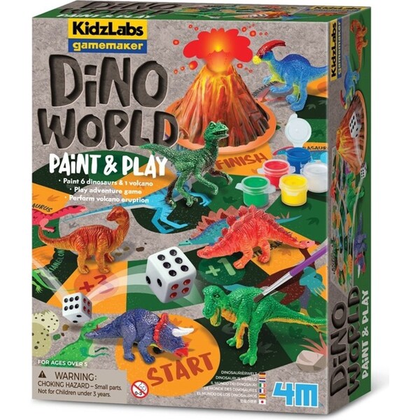 4M Kidzlabs Gamemaker Dino World Paint & Play Kids/Toddler Activity Toy 5y+