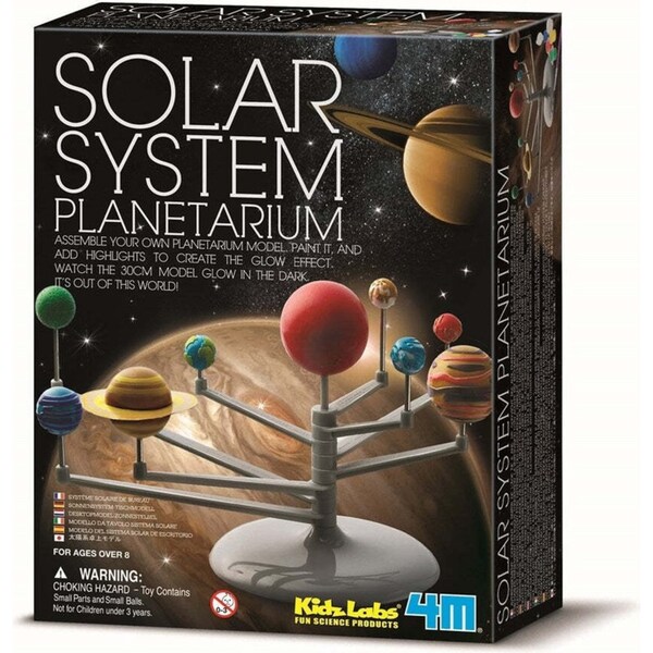 4M Solar System Glow In the Dark Planetarium Model Kids/Toddler Activity Toy 8y+