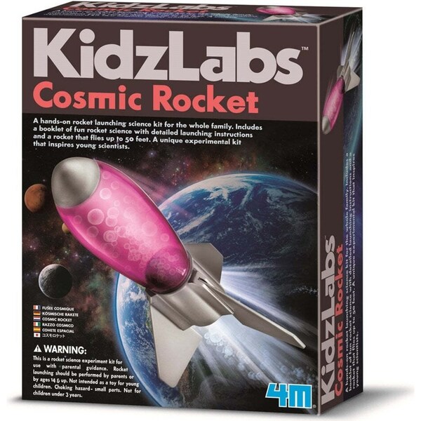 4M KidzLabs Cosmic Rocket Launching Outdoor Science Toy Fun Kit Children 14y+