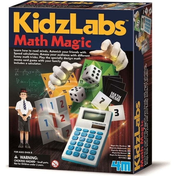 4M KidzLabs Math Magic Calculation/Trick Card Game Kids Interactive Fun Toy 8y+
