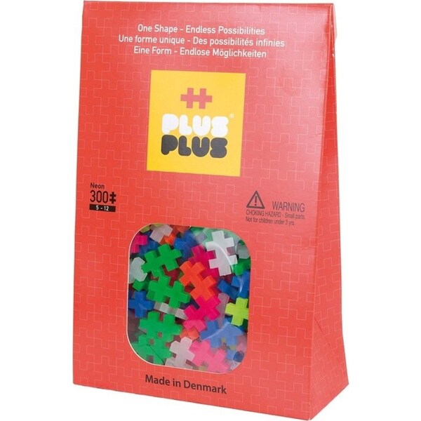 300pc Plus Plus Neon Puzzle Creative Kids/Toddler Art/Craft Activity Toy 5y+