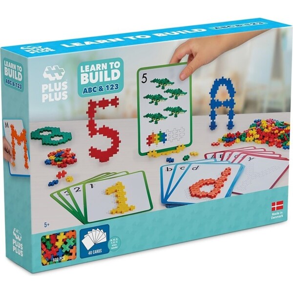 Plus Plus Learn To Build ABC & 123 Creativity Kids/Toddler Activity Toy 5y+