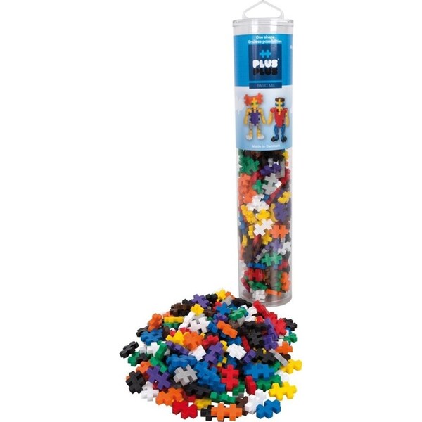 240pc Plus-Plus Basic Mix Tube 2D Building Puzzle Kids Activity Learning Toy 5y+