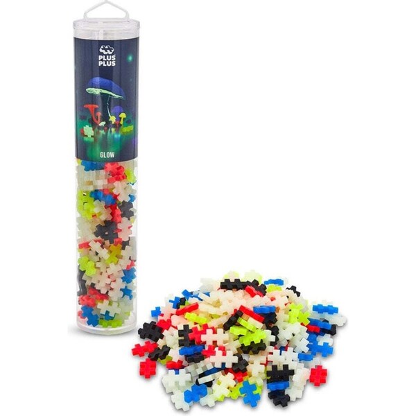 240pc Plus-Plus Glow in The Dark Mix Build Kids Interactive Learning Toy 5y+