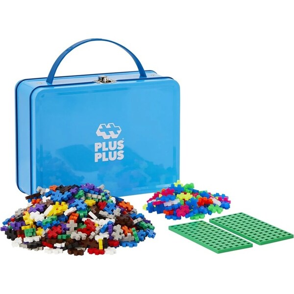 600pc Plus-Plus Suitcase Basic Metal 2D Building Puzzle Toy Kids/Children 5y+