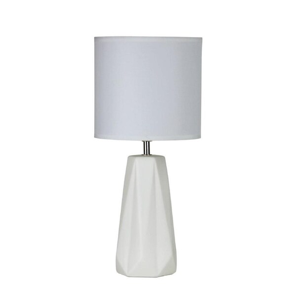 SHELLY White Ceramic Table Lamp