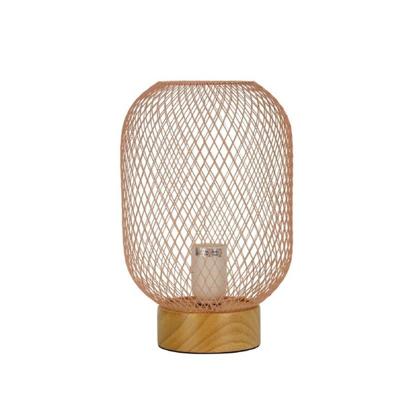TILDA Pink Mesh Table Lamp