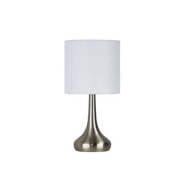 LOLA ON / OFF Touch Lamp Brushed Chrome Finish