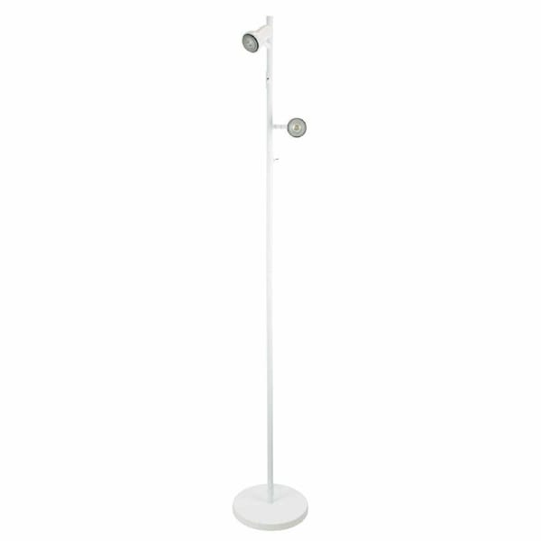 DAXAM LED Twin Adjustable Floor Lamp White