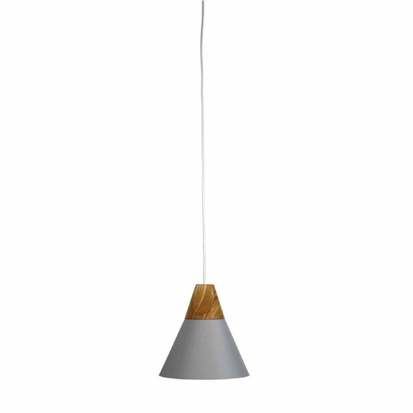 TRIGO.20 Stylish Conical Grey Pendant