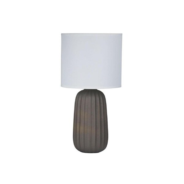 BENJY.25 Taupe Ceramic Table Lamp
