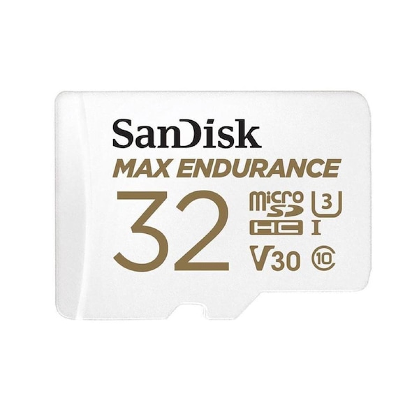 SanDisk Max Endurance 32GB 100MB/s Micro SDHC V30 Memory Card with Adapter