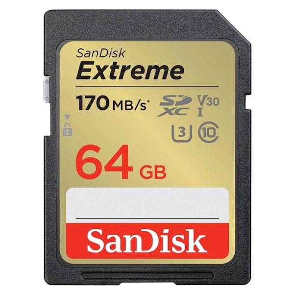 SanDisk 64GB Extreme UHS-I SD Card