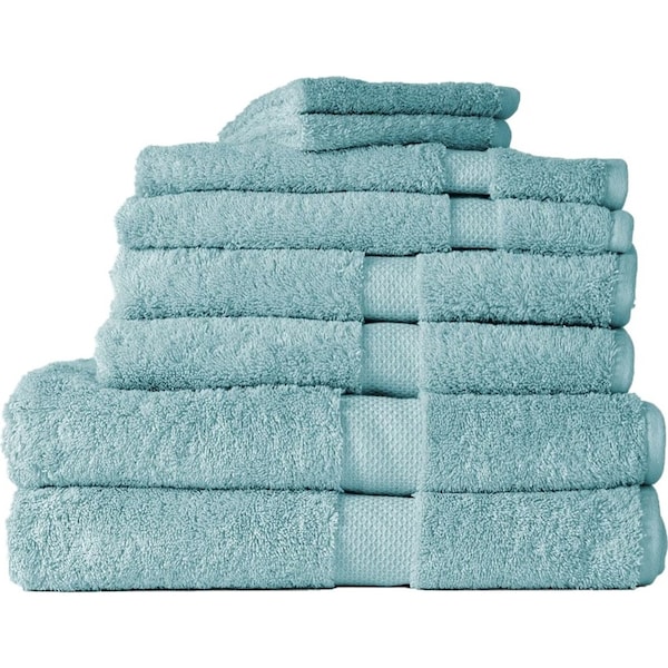 8pc Canningvale Royal Splendour Home Decor Bathroom Bath Towel Set Aqua Foam