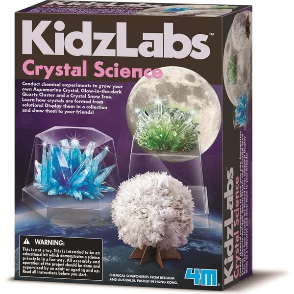 4M Kidzlab Crystal Science Educational Kids/Toddler Art/Craft Activity 10y+