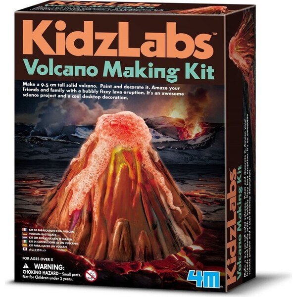 4M KidzLabs Volcano Making Kit Paint Science Project Kids Learning Fun Toy 8y+