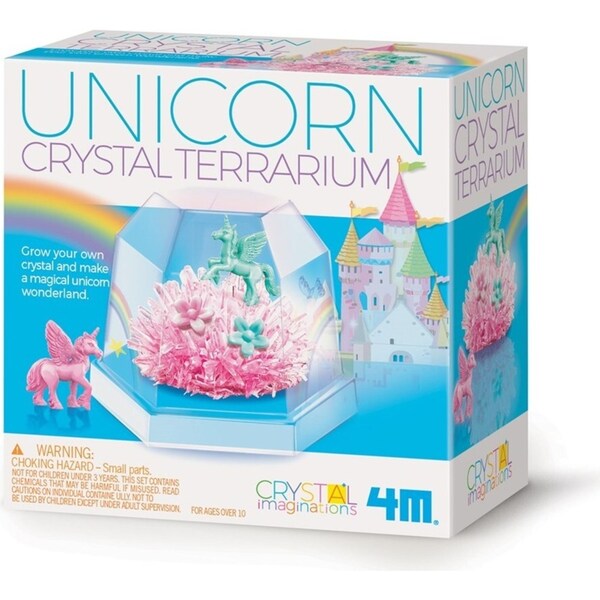 4M Unicorn Crystal Terranium Educational Kids/Toddler Fun Activity Toy 10y+