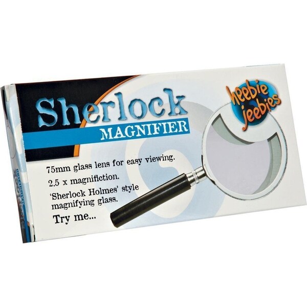 Heebie Jeebies Sherlock Magnifing Glass 75mm Kids Educational Science Toy 3+