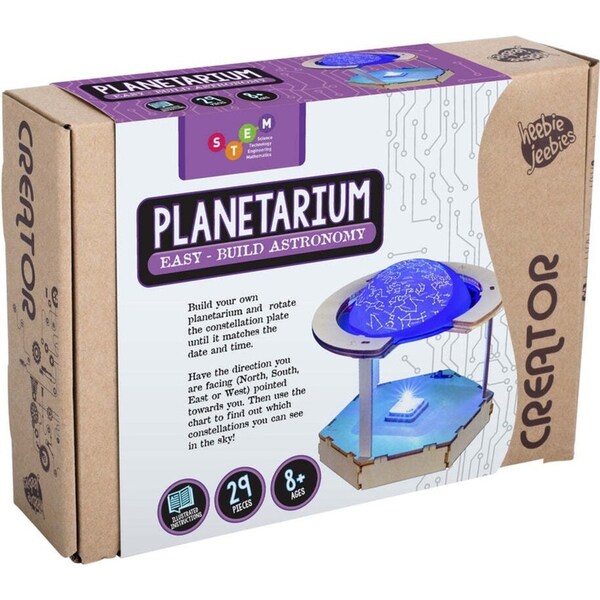 29pc Heebie Jeebies Creator Planetarium Children's Science Wooden Toy Set 8+